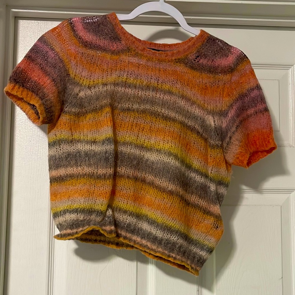 Mohair diesel cropped sweater